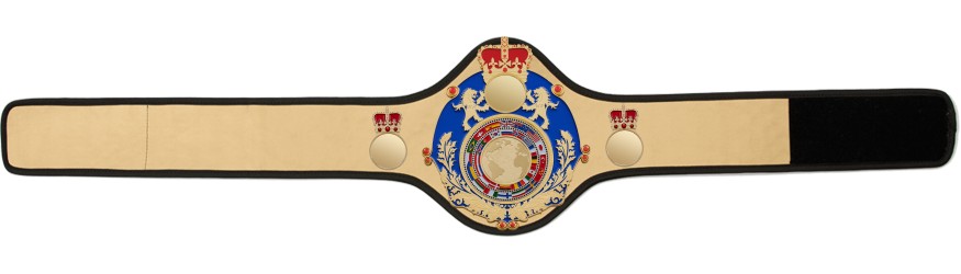 QUEENSBURY PRO LEATHER WORLD FLAGS CHAMPIONSHIP BELT - QUEEN/BLUE/G/FLAG - AVAILABLE IN 10+ COLOURS QUEENSBURY PRO LEATHER WORLD FLAGS CHAMPIONSHIP BELT - QUEEN/BLUE/G/FLAG - AVAILABLE IN 10+ COLOURS